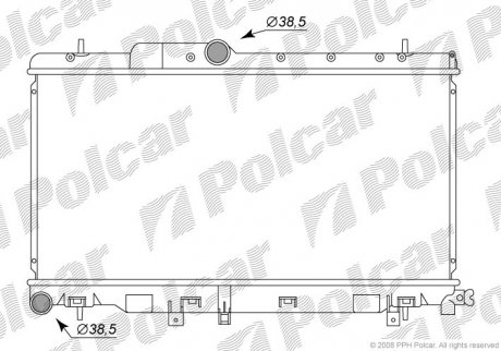 Радиатор охлаждения Polcar 7212082