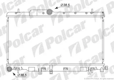 Радіатор охолодження Polcar 7212082