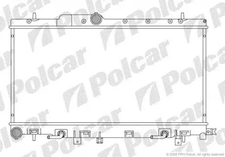 Радиатор двигателя Polcar 7212084