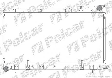 Радіатор охолодження Polcar 7239083