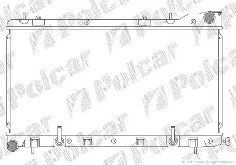 Радиатор охлаждения Polcar 7239083