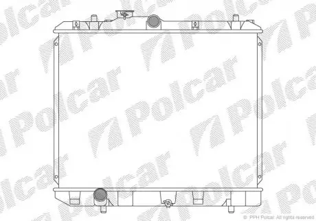 Радиатор охлаждения Polcar 7406081K