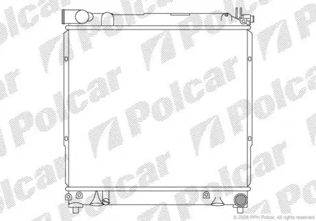 Радіатор двигуна Polcar 7408083