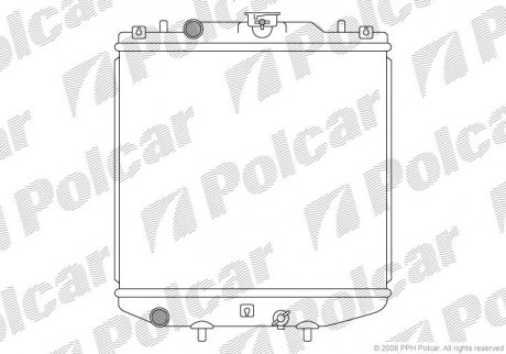 Радиатор охлаждения Polcar 7411081