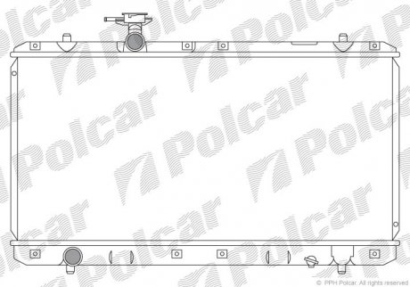 Радиатор охлаждения Polcar 7414081