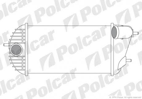 Радиатор воздуха (интеркулер) Polcar 7415J81