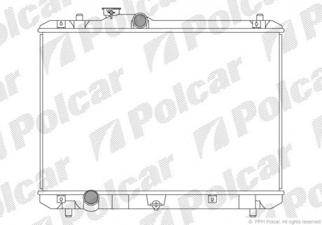 Радиатор двигателя Polcar 7423081