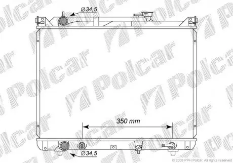Радиатор охлаждения Polcar 7424082