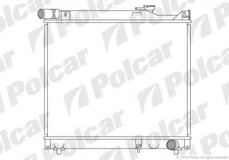 Радіатор охолодження Polcar 7424088 (фото 1)