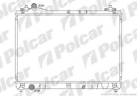 Радиатор охлаждения Polcar 7426081K