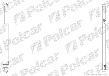 Радіатор кондиціонера Polcar 7426K81K