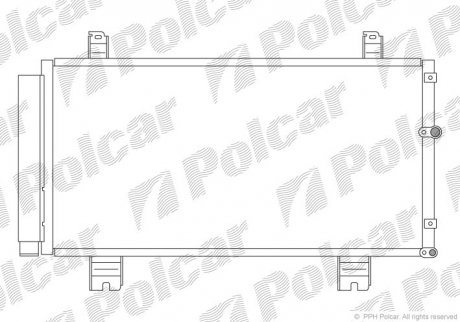 Радиатор кондиционера Polcar 8011K8C1