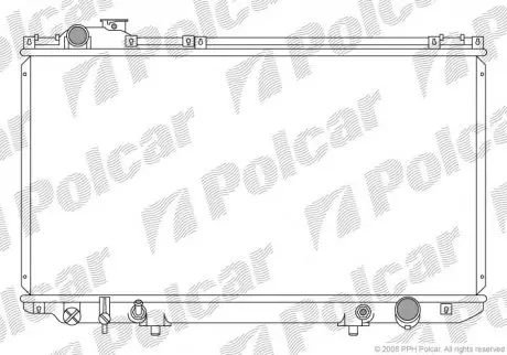 Радіатор охолодження Polcar 8020081