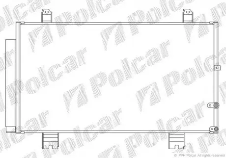Радіатор кондиціонера Polcar 8022K81K