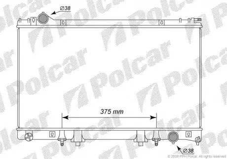 Радиатор охлаждения Polcar 8041081