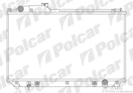Радиатор двигателя Polcar 8042081