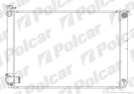 Радиатор охлаждения Polcar 8061084