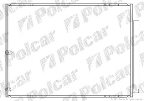 Радиатор кондиционера Polcar 8061K81K (фото 1)