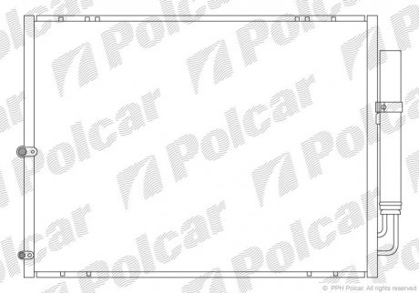 Радиатор кондиционера Polcar 8061K8C1