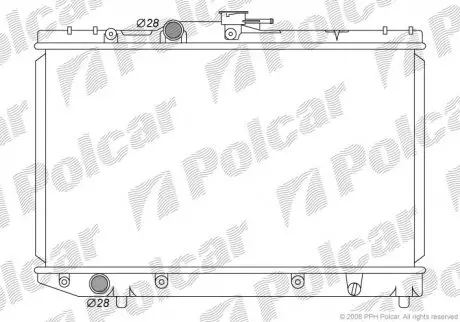 Радіатор охолодження Polcar 8101084
