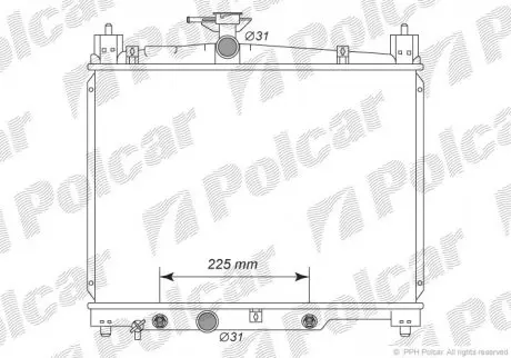 Радиатор охлаждения Polcar 8103082