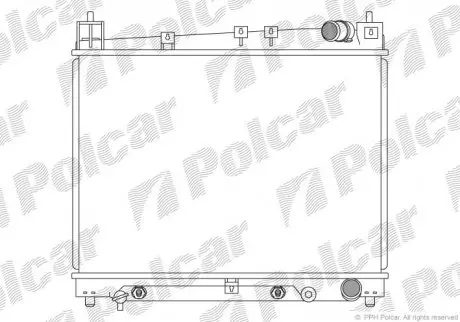 Радиатор охлаждения Polcar 8103084