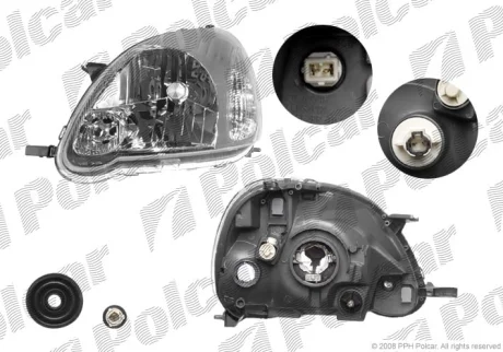 Фара основная | TOYOTA YARIS, 03- Polcar 8104091E