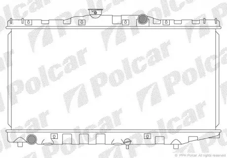 Радиатор охлаждения Polcar 8107081