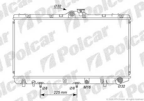 Радиатор охлаждения Polcar 8110084