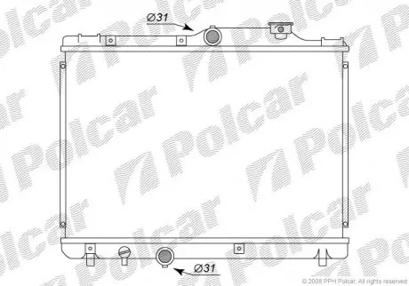 Радиатор охлаждения Polcar 8111082