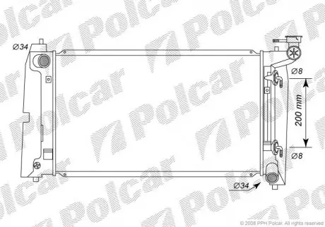 Радиатор охлаждения Polcar 8113083