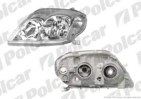 Фара основна | TOYOTA COROLLA, 02- Polcar 8114102E