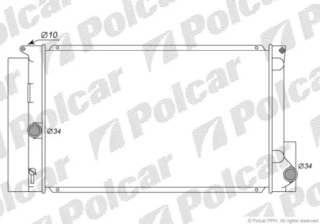 Радиаторы охлаждения | COROLLA (E170), 13- Polcar 8116081K