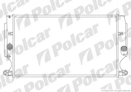 Радіатор охолодження Polcar 8116084