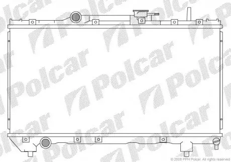 Радиатор охлаждения Polcar 8122081