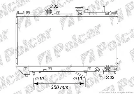 Радиатор охлаждения Polcar 8122085