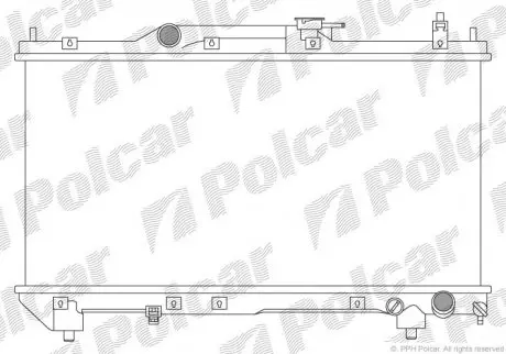 Радиатор охлаждения Polcar 8123083
