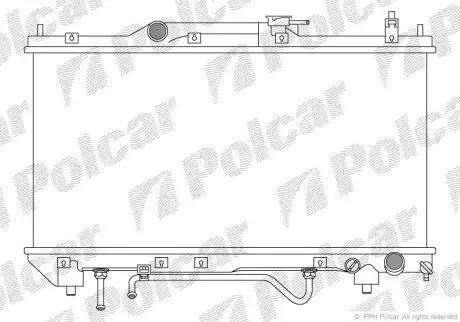 Радиатор охлаждения Polcar 8123084