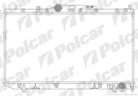 Радіатор охолодження Polcar 8124084
