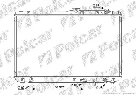 Радіатор охолодження Polcar 8133086
