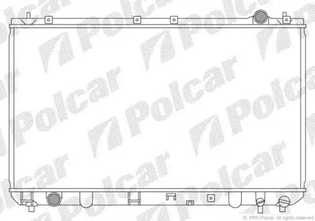 Радіатор охолодження Polcar 8135083