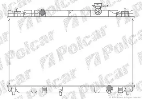 Радіатор охолодження Polcar 8136082