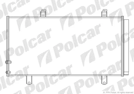 Радіатори кондиціонера | TOYOTA CAMRY, 06- Polcar 8138K81K