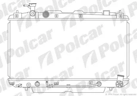 Радиатор охлаждения Polcar 8146082