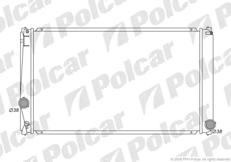 Радиаторы охлаждения | RAV 4 III (_A3_), 06 Polcar 8148081K