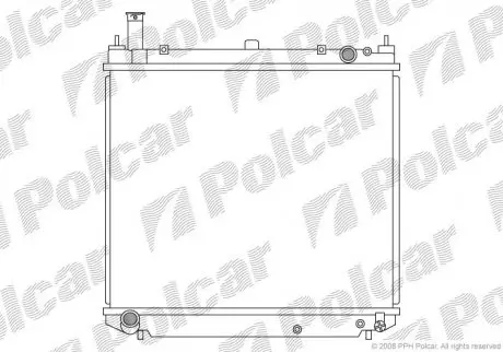 Радіатор охолодження Polcar 8165083