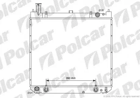 Радиатор охлаждения Polcar 8166081