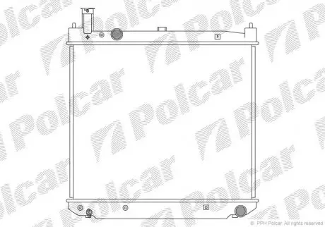 Радиатор охлаждения Polcar 8167081