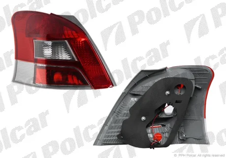Ліхтар задній | YARIS, 03.09- Polcar 8172881E