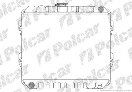 Радіатор охолодження Polcar 8174082